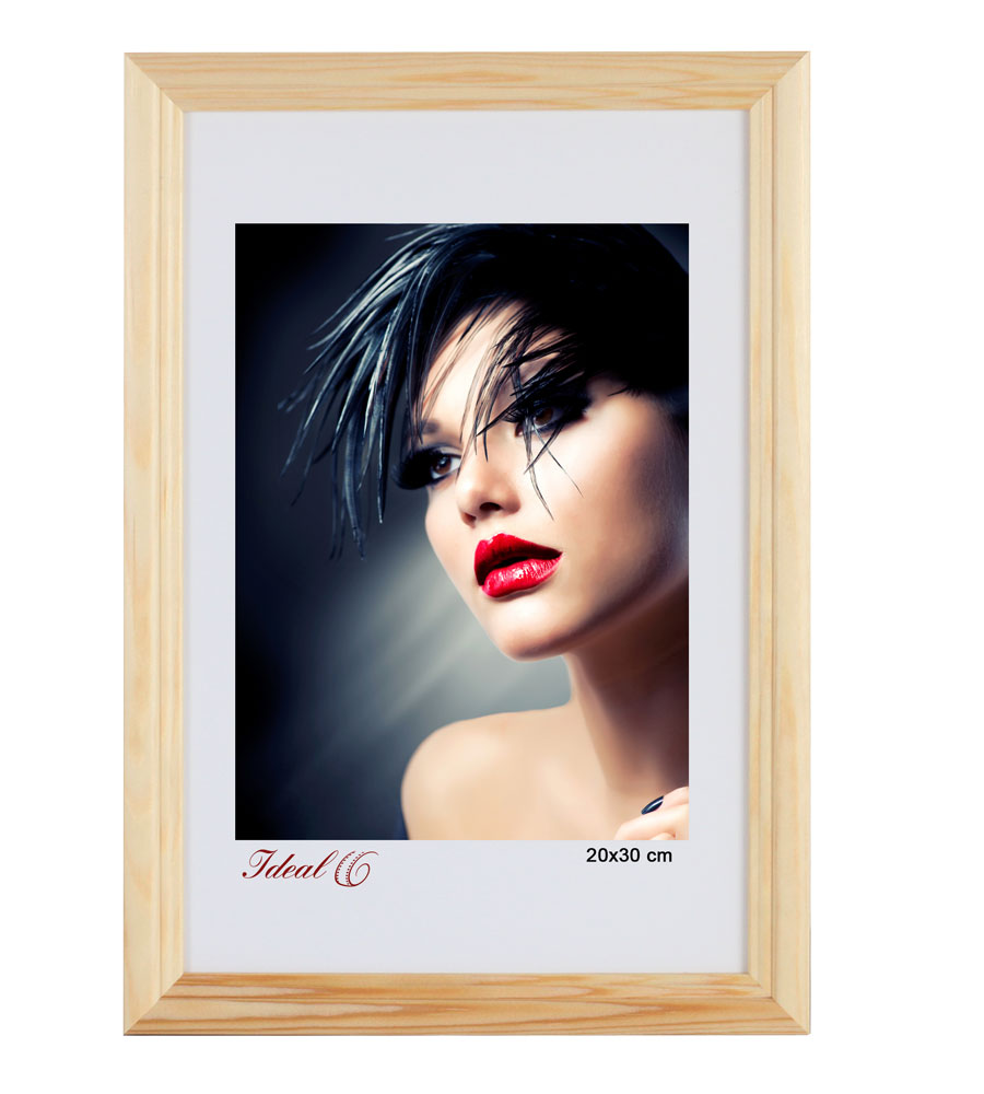Artos Holz Bilderrahmen Acrylglas Plexi Lifestyle Foto Rahmen Collage Wanddeko Poster - Farbe: Natur | Format: 20x30