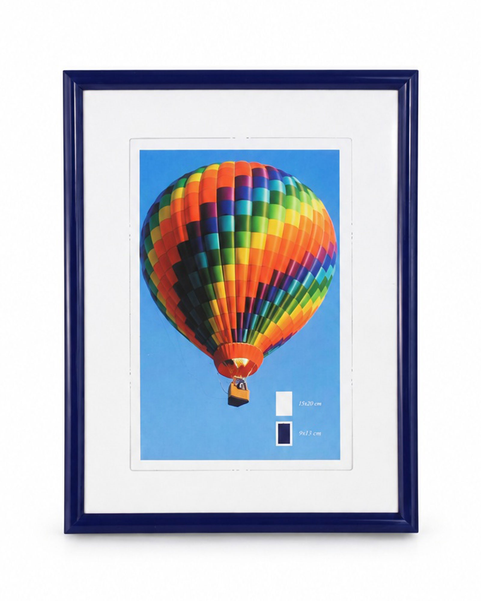 New Lifestyle Kunststoff Bilderrahmen Kunststoffrahmen Bildhalter Bildträger - Farbe: Blau | Format: 15x20