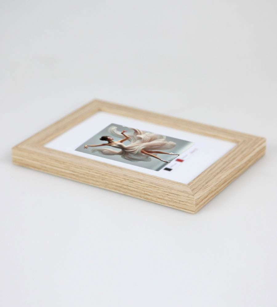 Holzbilderrahmen mit Passepartout Elegantes Design Foto Rahmen Collage Wanddeko HR-5 Poster -