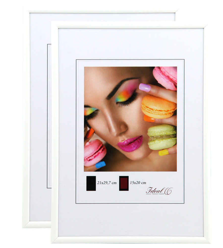 New Lifestyle Set Bilderrahmen Wanddeko Collage Poster Rahmen 2er 3er 5er Pack - Pack: 2er | Farbe: Weiß | Format: 21x29,7 DIN A4