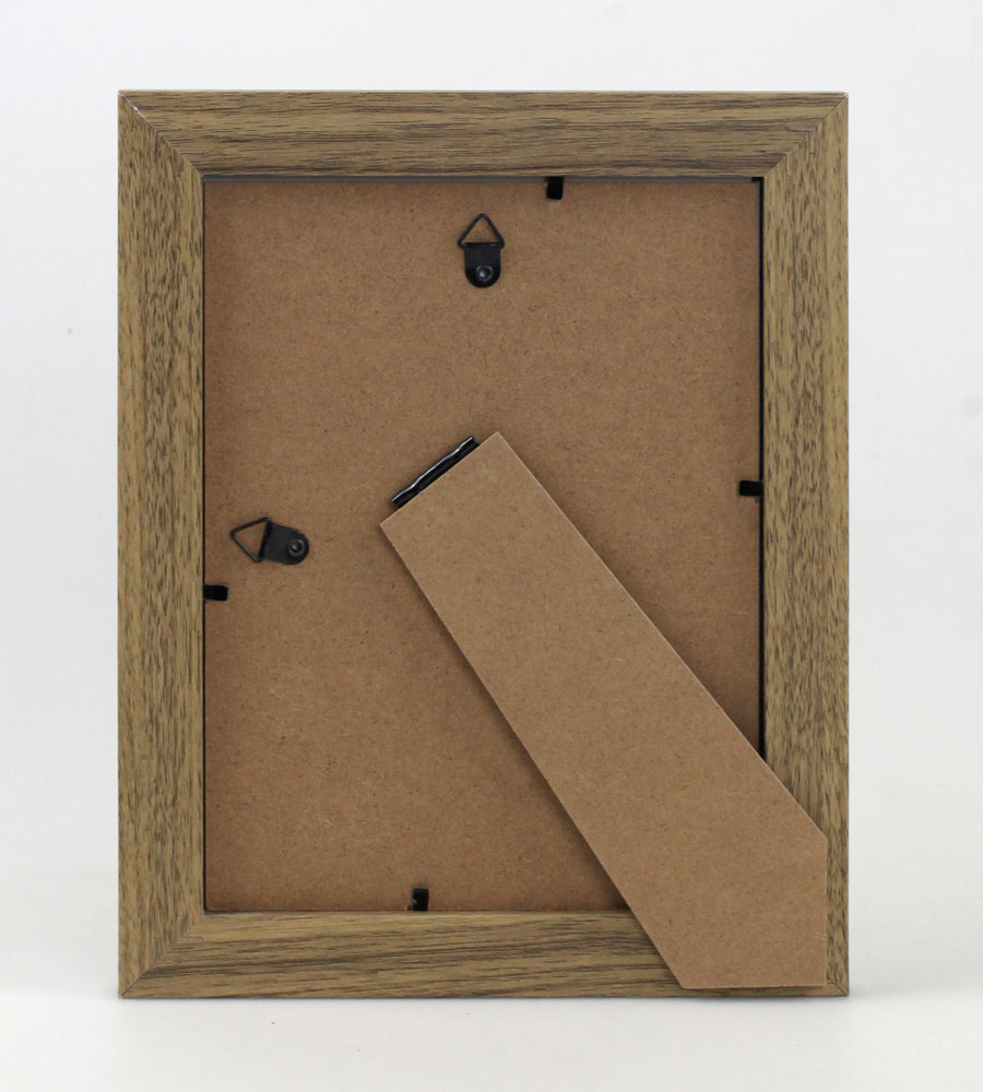 Bilderrahmen Holz Rahmen Plexi Acryl Collage Wanddeko Poster quadratisch S215 - Farbe: Eiche | Format: 15x20