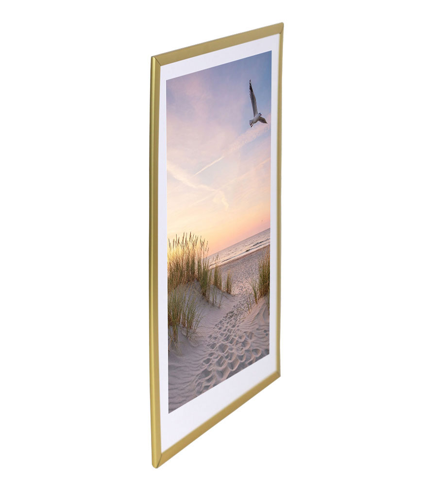 Bilderrahmen Fotorahmen aus Kunststoff Bilder Foto Posterrahmen Collage AC-6 - Farbe: Gold | Format: 30x40