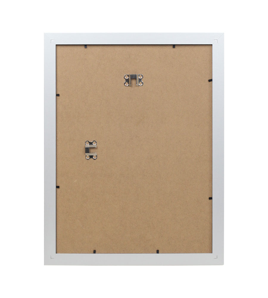 Bilderrahmen Holz Rahmen Plexi Acryl Collage Wanddeko Poster quadratisch S215 - Farbe: Silber | Format: 30x45