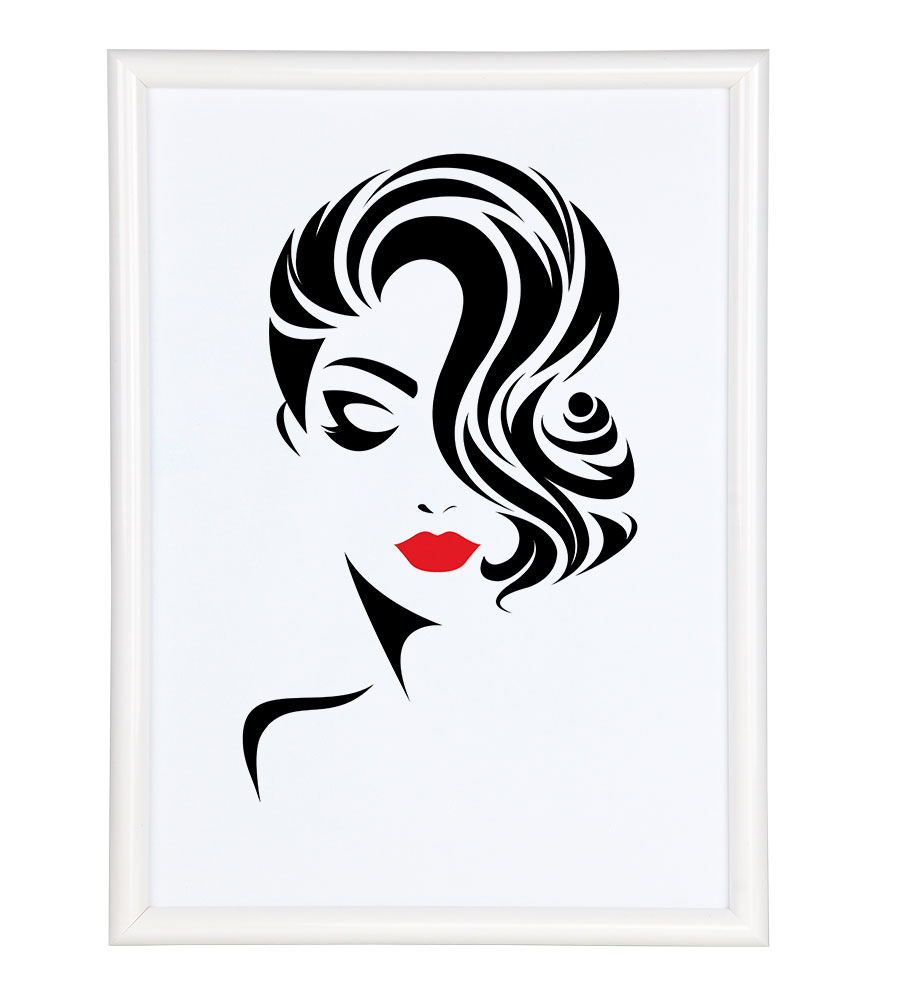 Classic Leichter Kunststoffbilderrahmen mit Acrylglas Schutz ohne Kompromisse BD - Farbe: Weiß | Format: 20x30