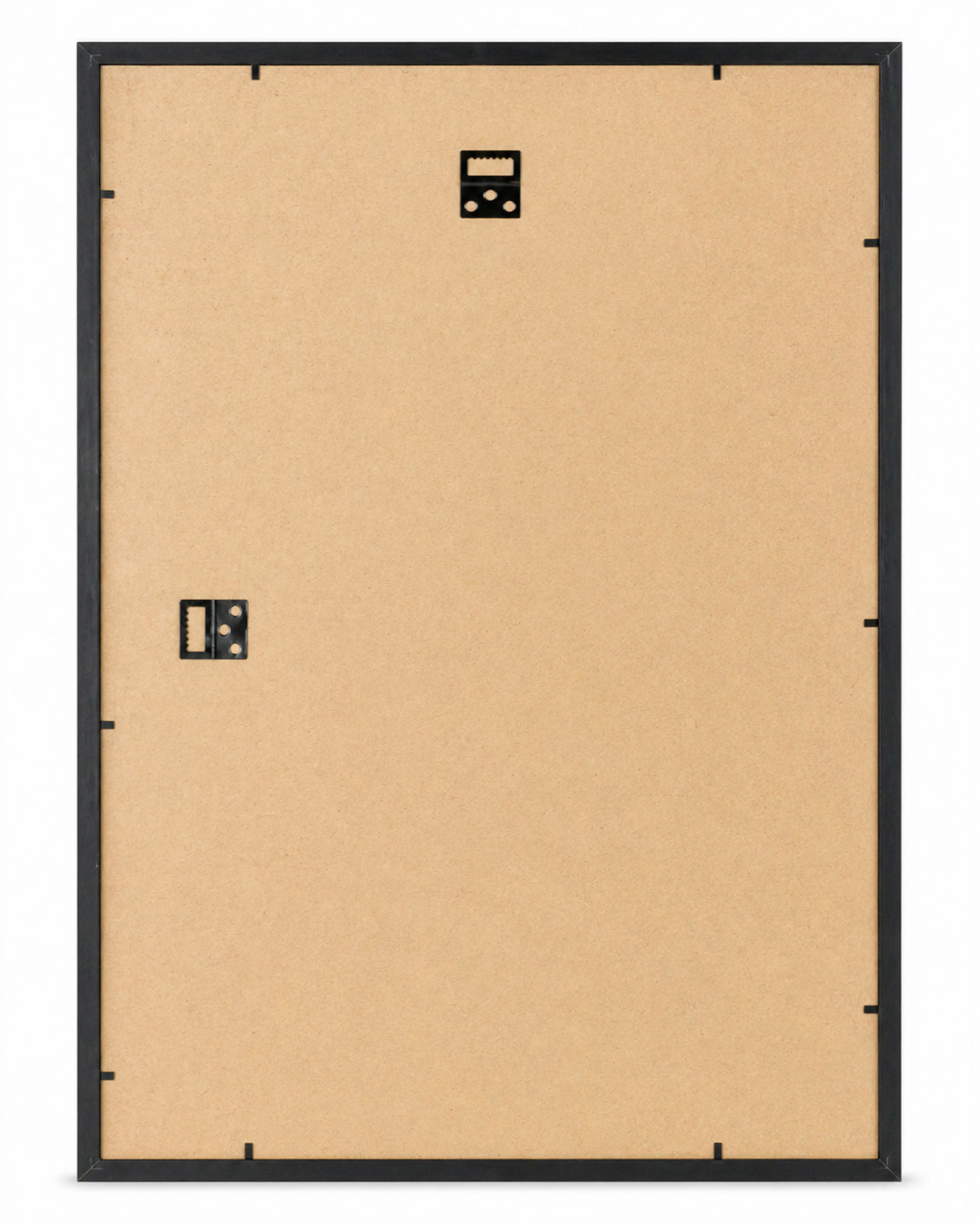 3D Objektrahmen Bilderrahmen mit Passepartout & gehärtetem Glas Holz MDF Rahmen Foto Poster - Farbe: Schwarz | Format: 40x60