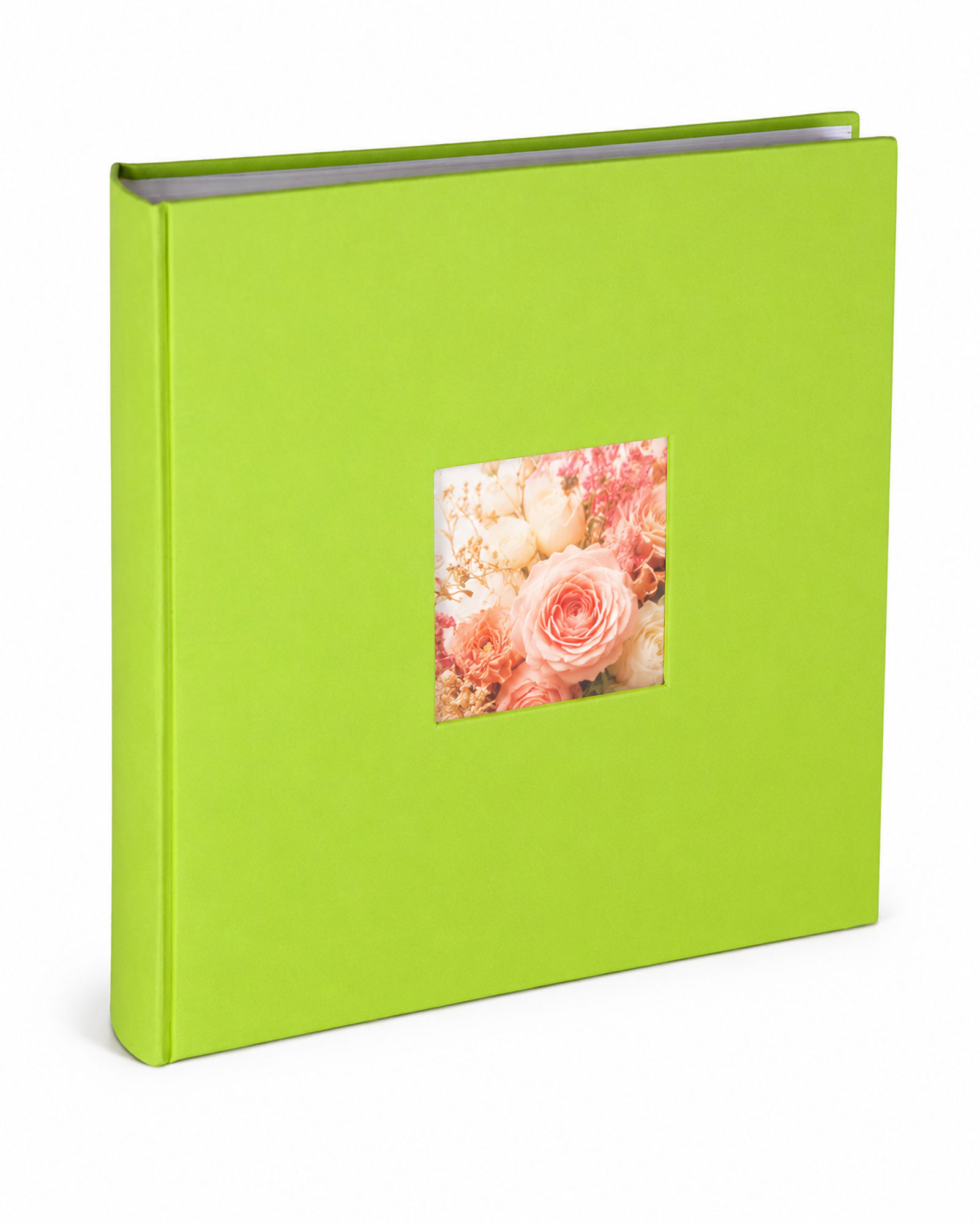Flair Fotoalbum 30x30 cm 100 weiße Seiten Seiten Jumbo Buchalbum Fotobuch - Farbe: Grün