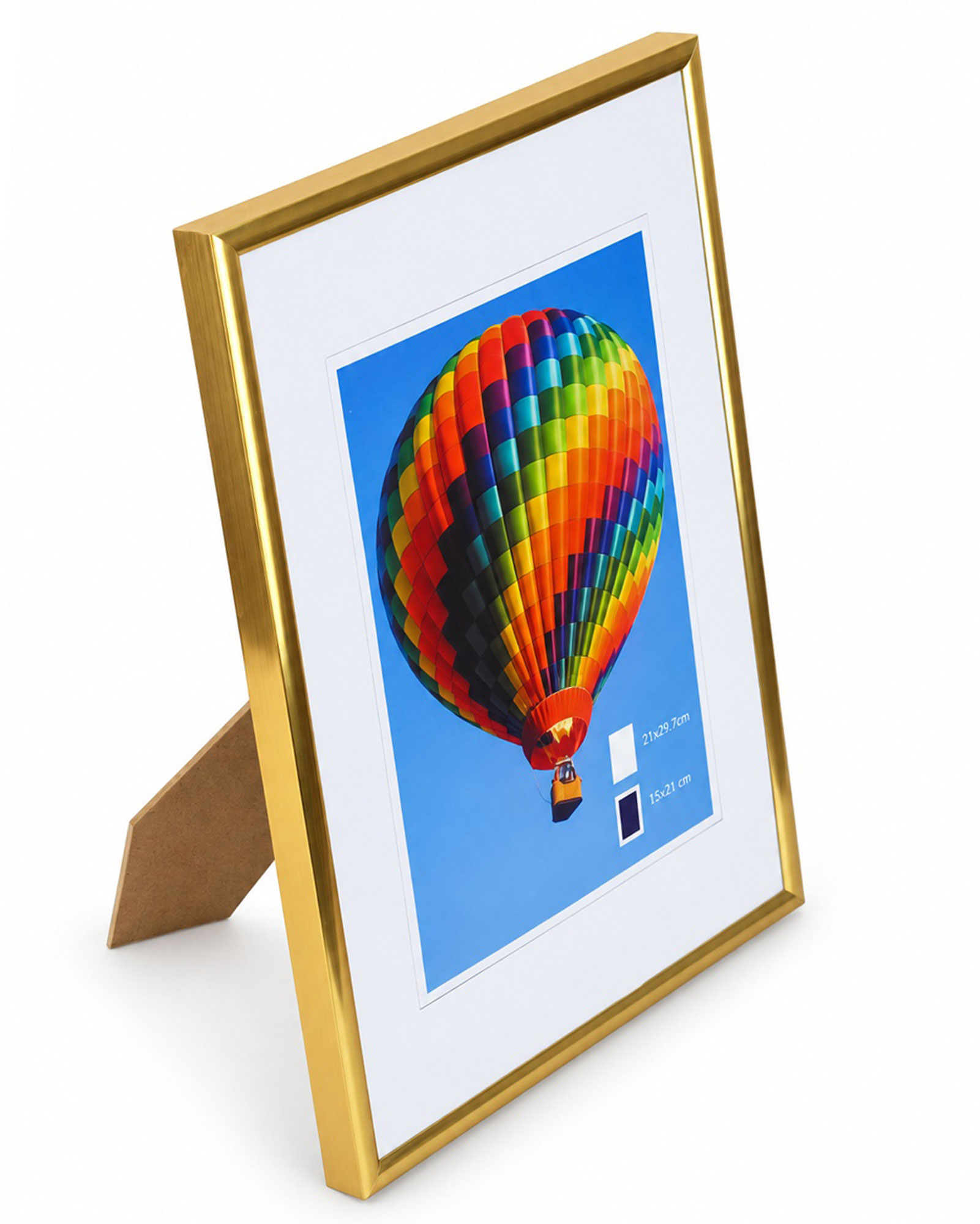 New Lifestyle Kunststoff Bilderrahmen Kunststoffrahmen Bildhalter Bildträger - Farbe: Gold | Format: 21x29,7 (DIN A4)