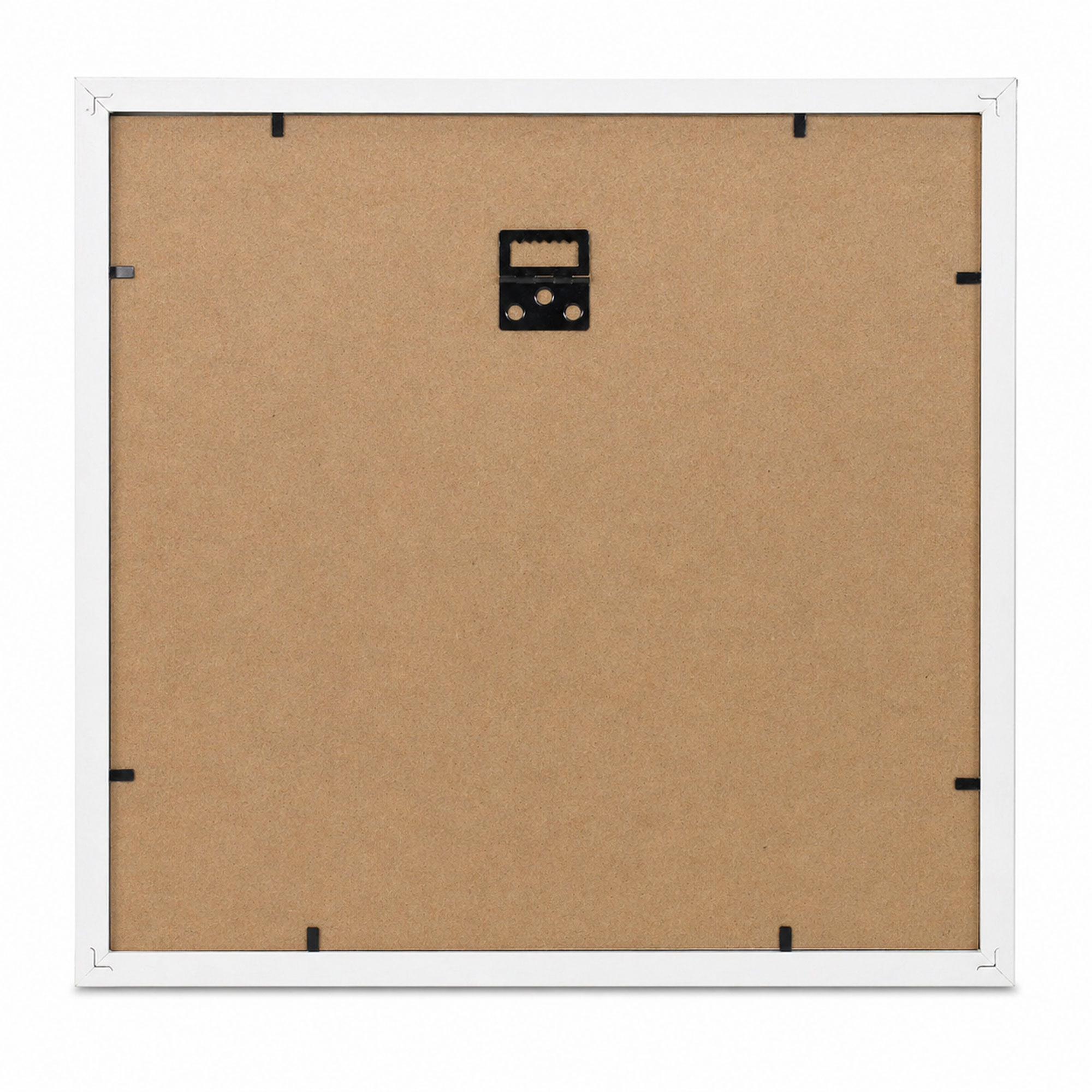3D Objektrahmen Bilderrahmen mit Passepartout & gehärtetem Glas Holz MDF Rahmen Foto Poster - Farbe: Weiß | Format: 30x30