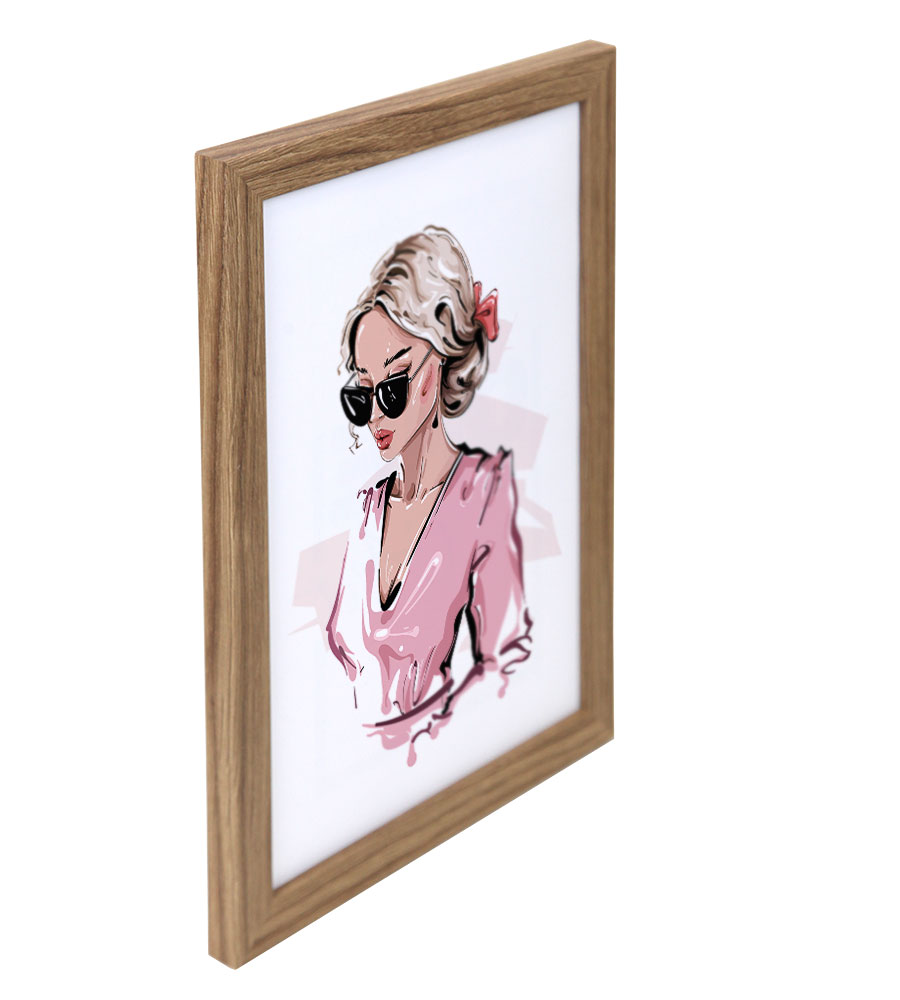 Bilderrahmen Hekla Holzrahmen Posterrahmen Picture Frame Collage Poster Foto Rahmen - Farbe: Eiche | Format: 21x29,7 A4