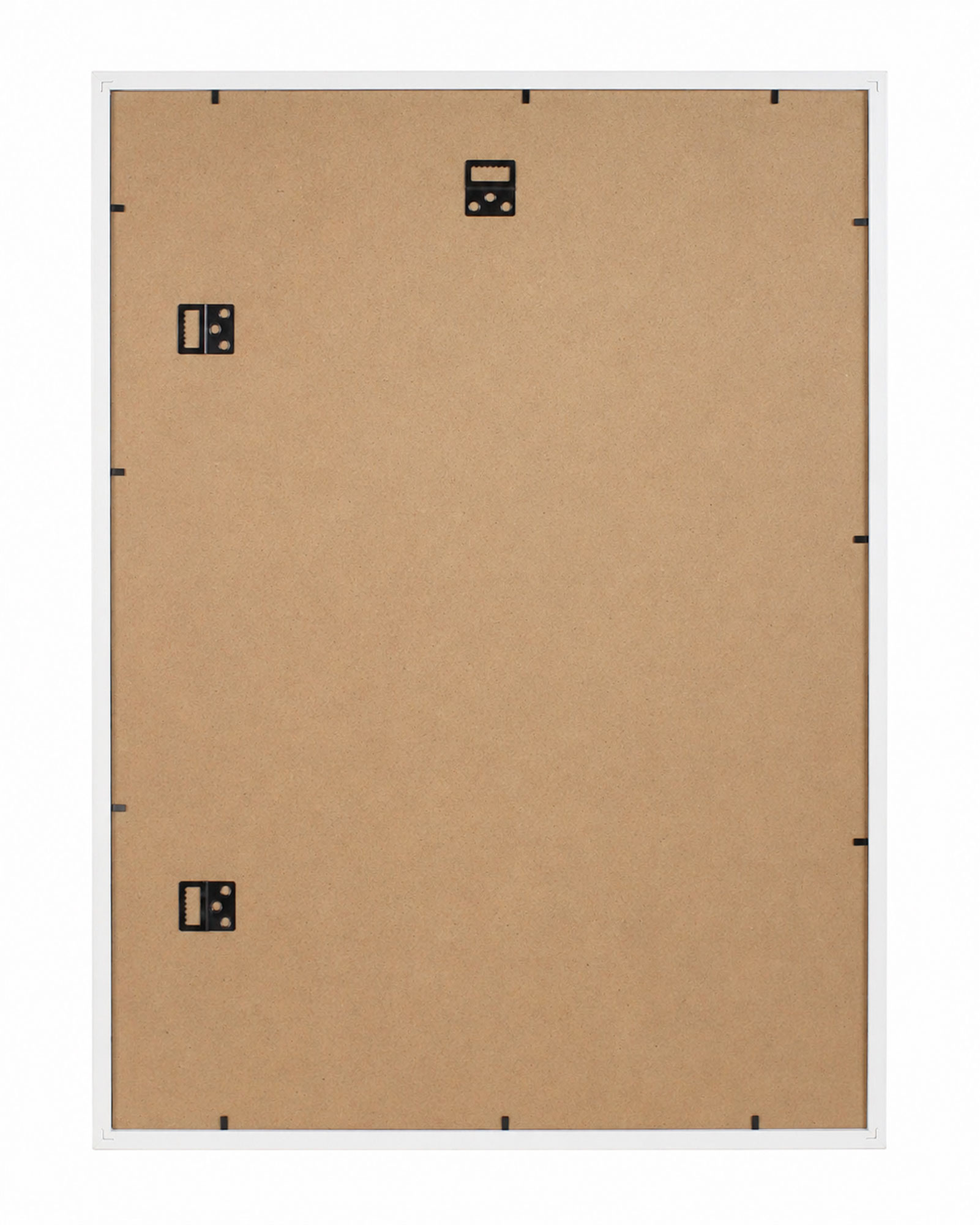 3D Objektrahmen Bilderrahmen mit Passepartout & gehärtetem Glas Holz MDF Rahmen Foto Poster - Farbe: Weiß | Format: 50x70