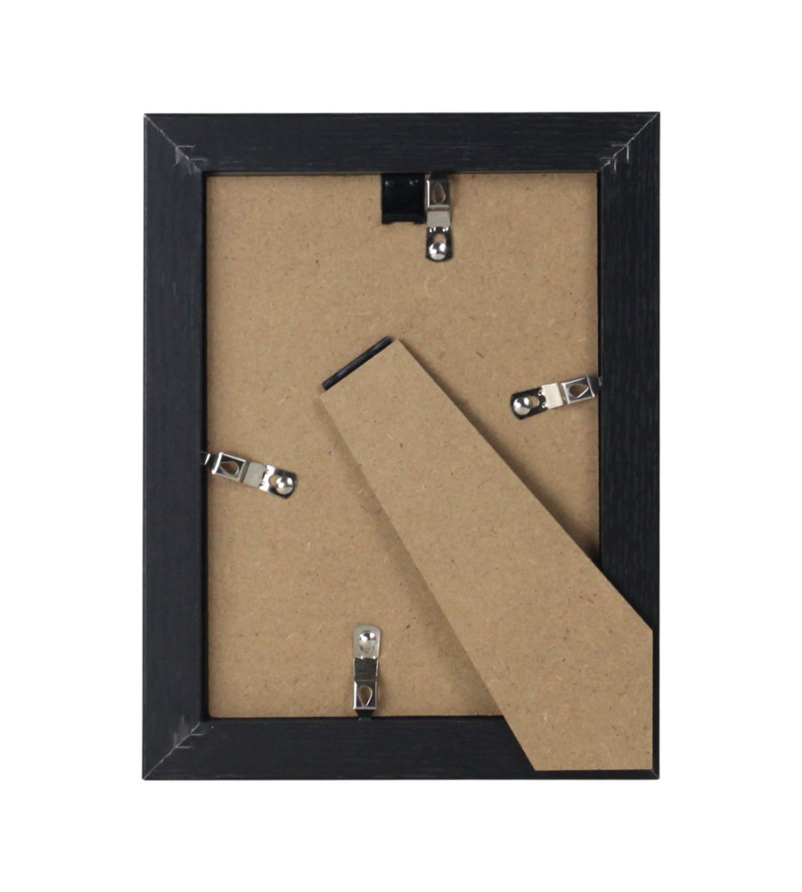 3er 5er Set Holzrahmen mit Kunststoffglas Bilderrahmen MDF Rahmen Collage Wandrahmen Fotorahmen neu HR-22 - Farbe: 3er Pack Schwarz | Format: 13x18