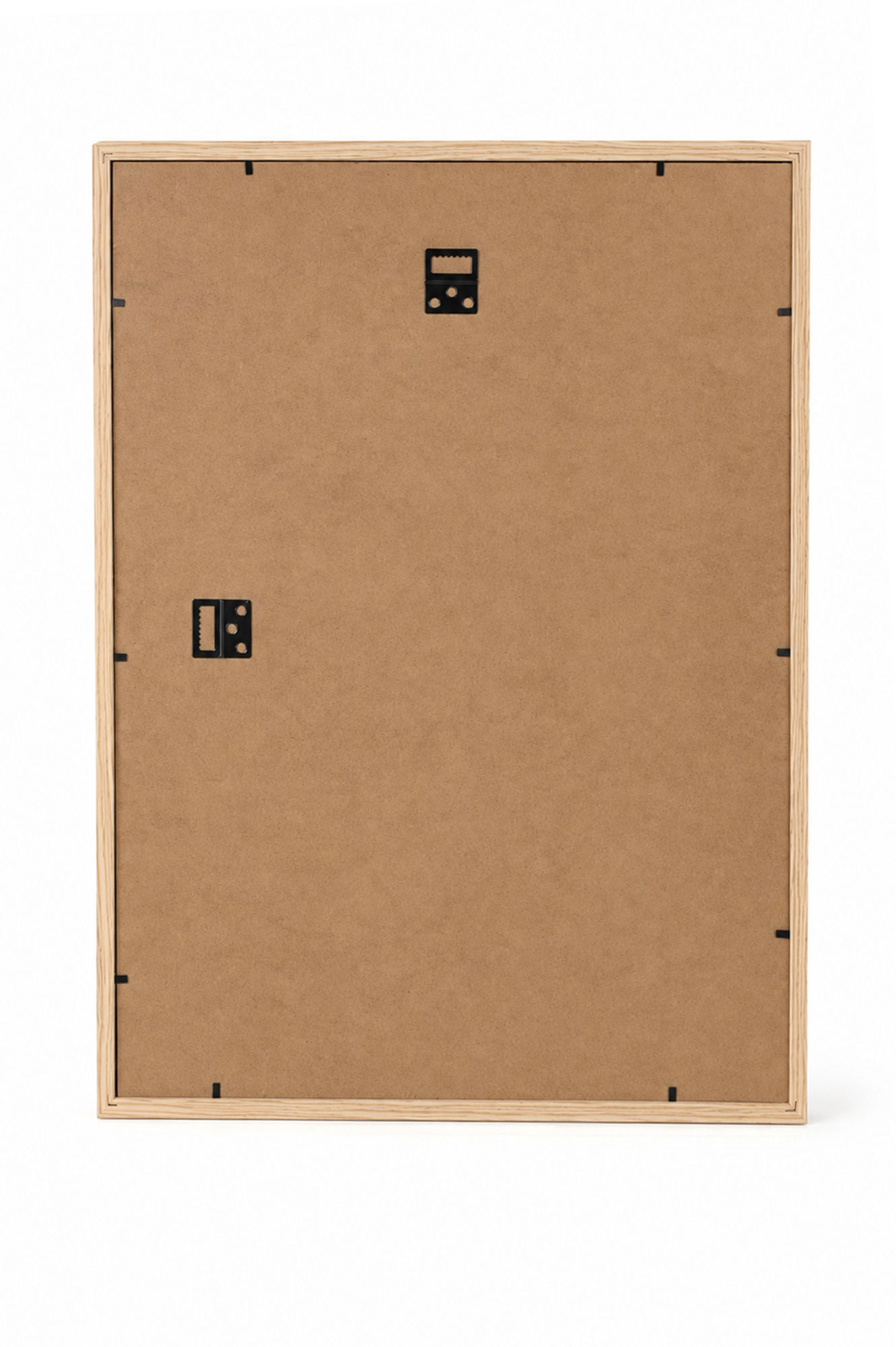 3D Objektrahmen Bilderrahmen mit Passepartout & gehärtetem Glas Holz MDF Rahmen Foto Poster - Farbe: Natur | Format: 40x50