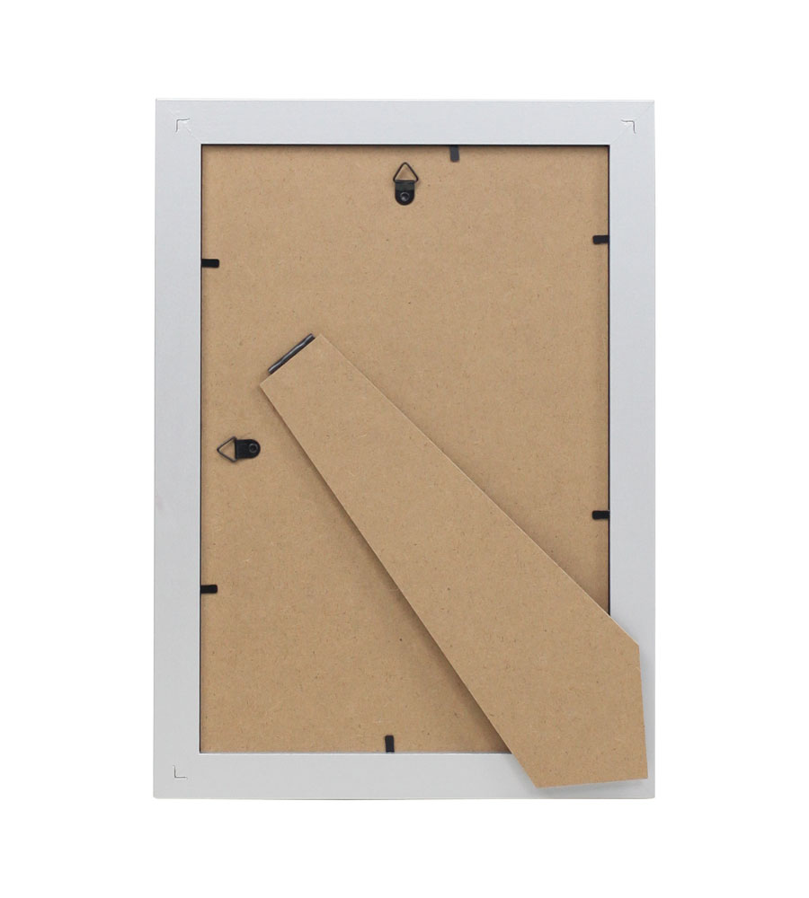 Bilderrahmen Holz Rahmen Plexi Acryl Collage Wanddeko Poster quadratisch S215 - Farbe: Silber | Format: 20x30