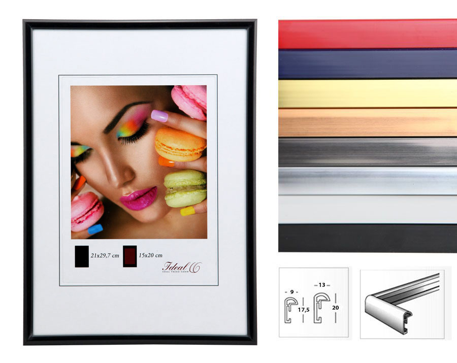 New Lifestyle Set Bilderrahmen Wanddeko Collage Poster Rahmen 2er 3er 5er Pack - Pack: 2er | Farbe: Weiß | Format: 20x30