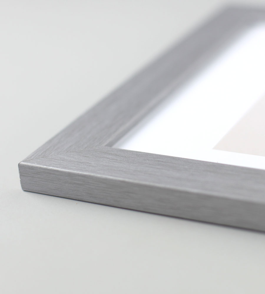 3er Pack Holz Bilderrahmen Foto Plexi Rahmen Acryl Collage Wanddeko Poster S215 - Pack: 3er | Farbe: Silber | Format: 10x15