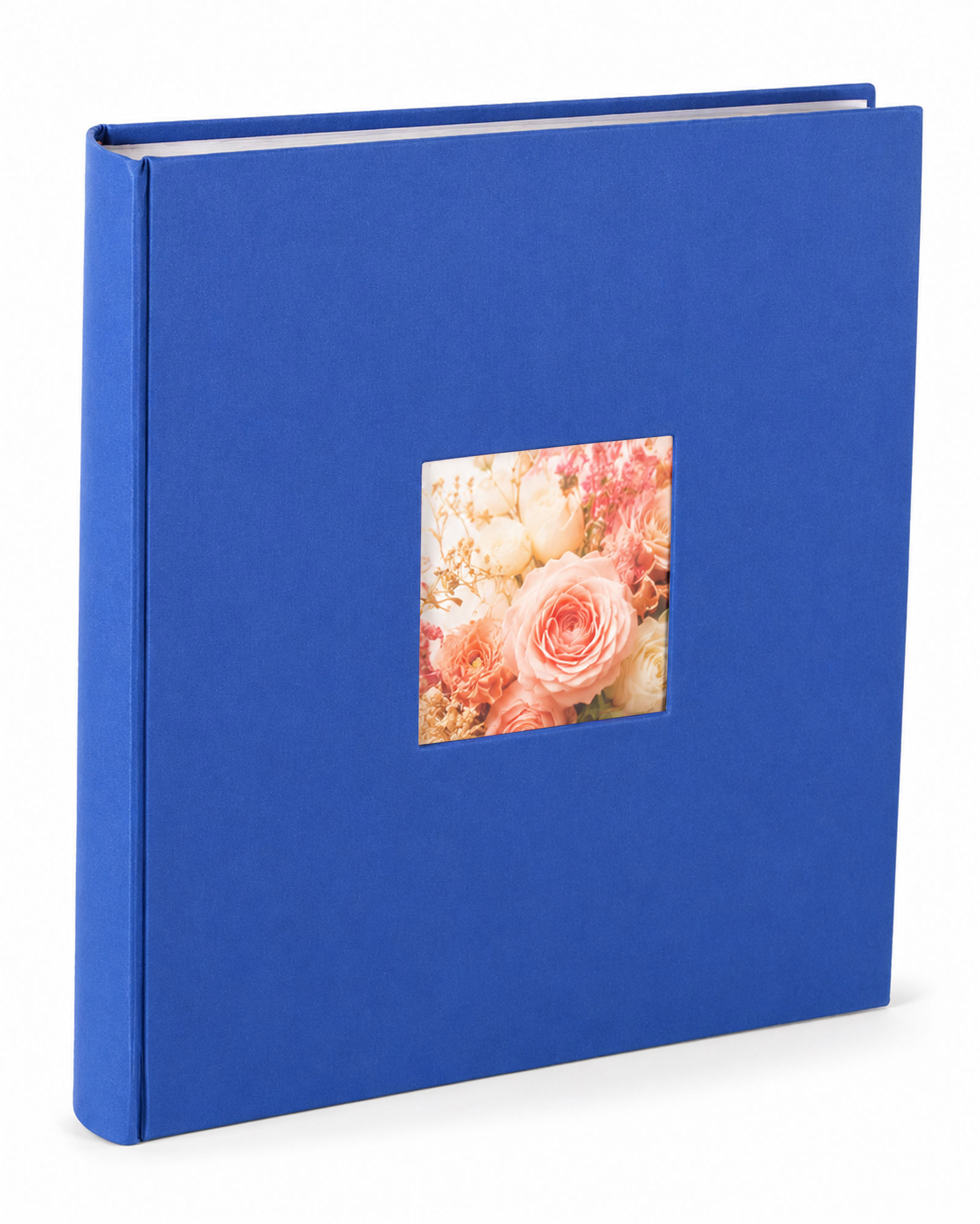 Flair Fotoalbum 30x30 cm 100 weiße Seiten Seiten Jumbo Buchalbum Fotobuch - Farbe: Blau