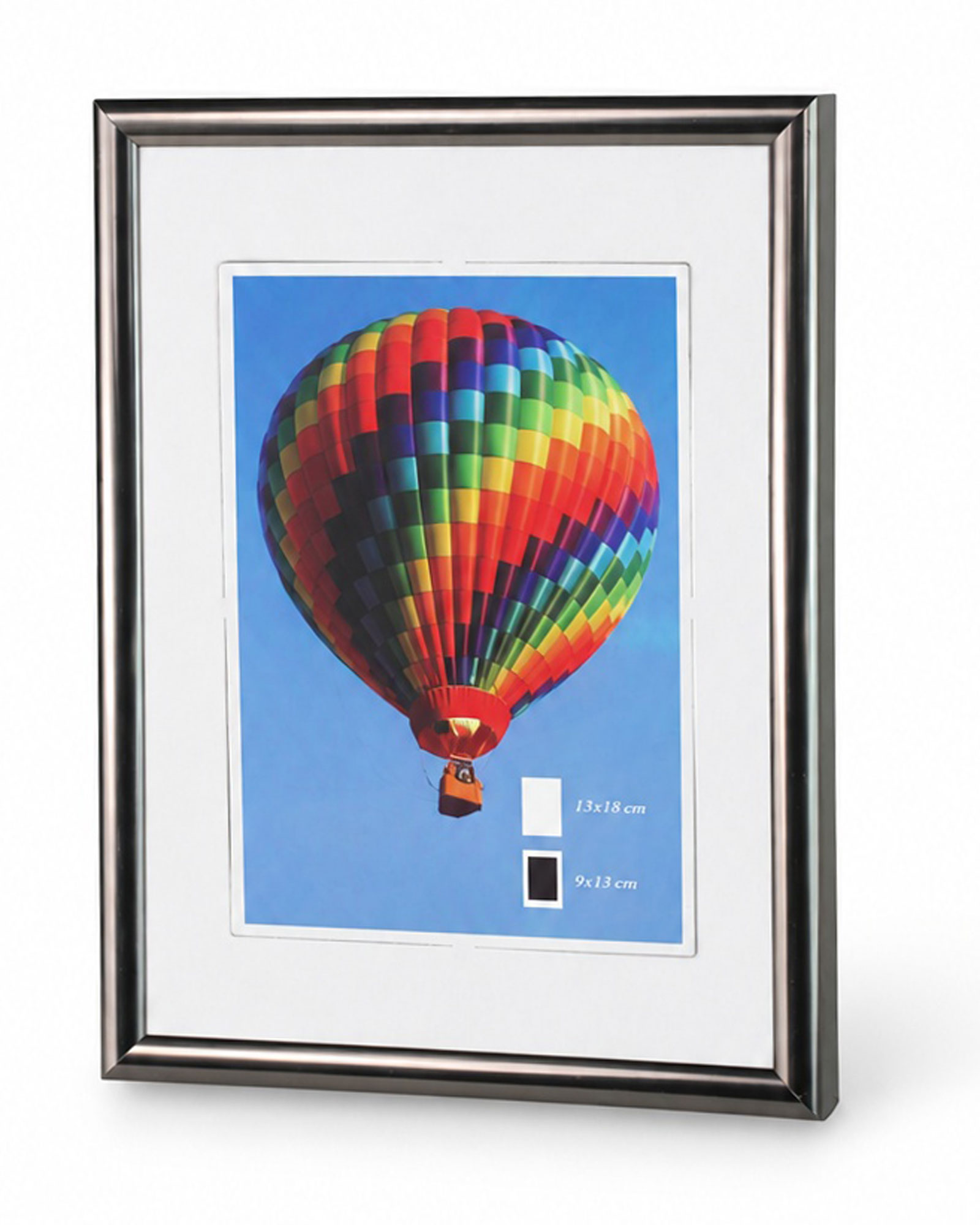 New Lifestyle Kunststoff Bilderrahmen Kunststoffrahmen Bildhalter Bildträger - Farbe: Antrazit | Format: 13x18