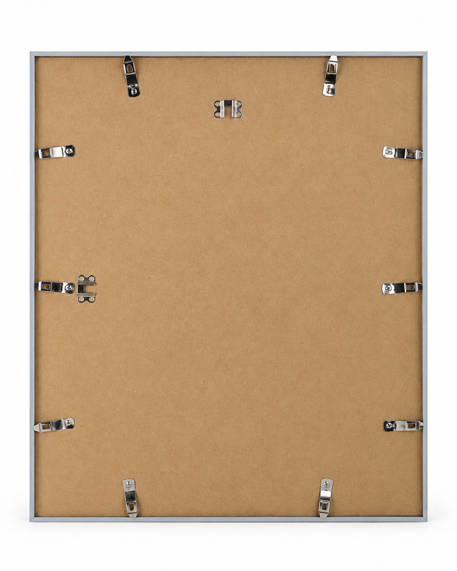 New Lifestyle Kunststoff Bilderrahmen Kunststoffrahmen Bildhalter Bildträger - Farbe: Silber | Format: 50x60