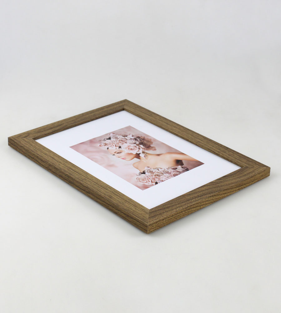 Bilderrahmen Holz Rahmen Plexi Acryl Collage Wanddeko Poster quadratisch S215 - Farbe: Eiche | Format: 21x29,7 A4