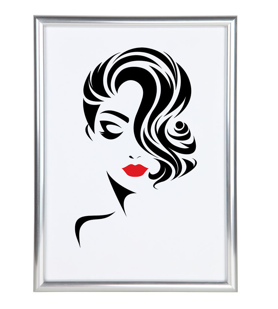 Classic Leichter Kunststoffbilderrahmen mit Acrylglas Schutz ohne Kompromisse BD - Farbe: Silber | Format: 20x30