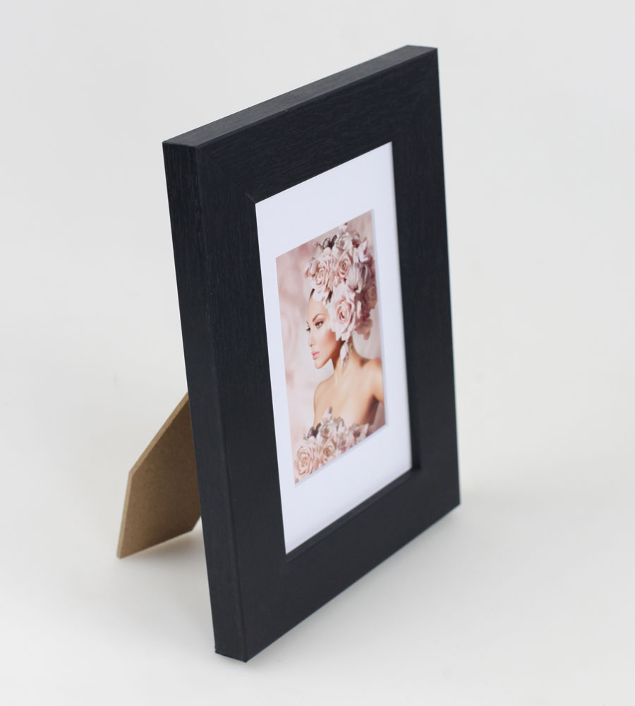 Pack Set Holz Bilderrahmen Foto Plexi Rahmen Acryl Collage Wanddeko Poster S215 - Farbe: Schwarz | Format: 10x15 | Pack: 3