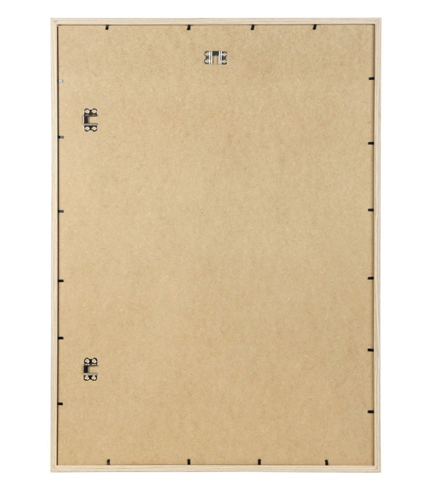 Holzbilderrahmen mit Passepartout Elegantes Design Foto Rahmen Collage Wanddeko HR-5 Poster - Farbe: Eiche | Format: 50x70