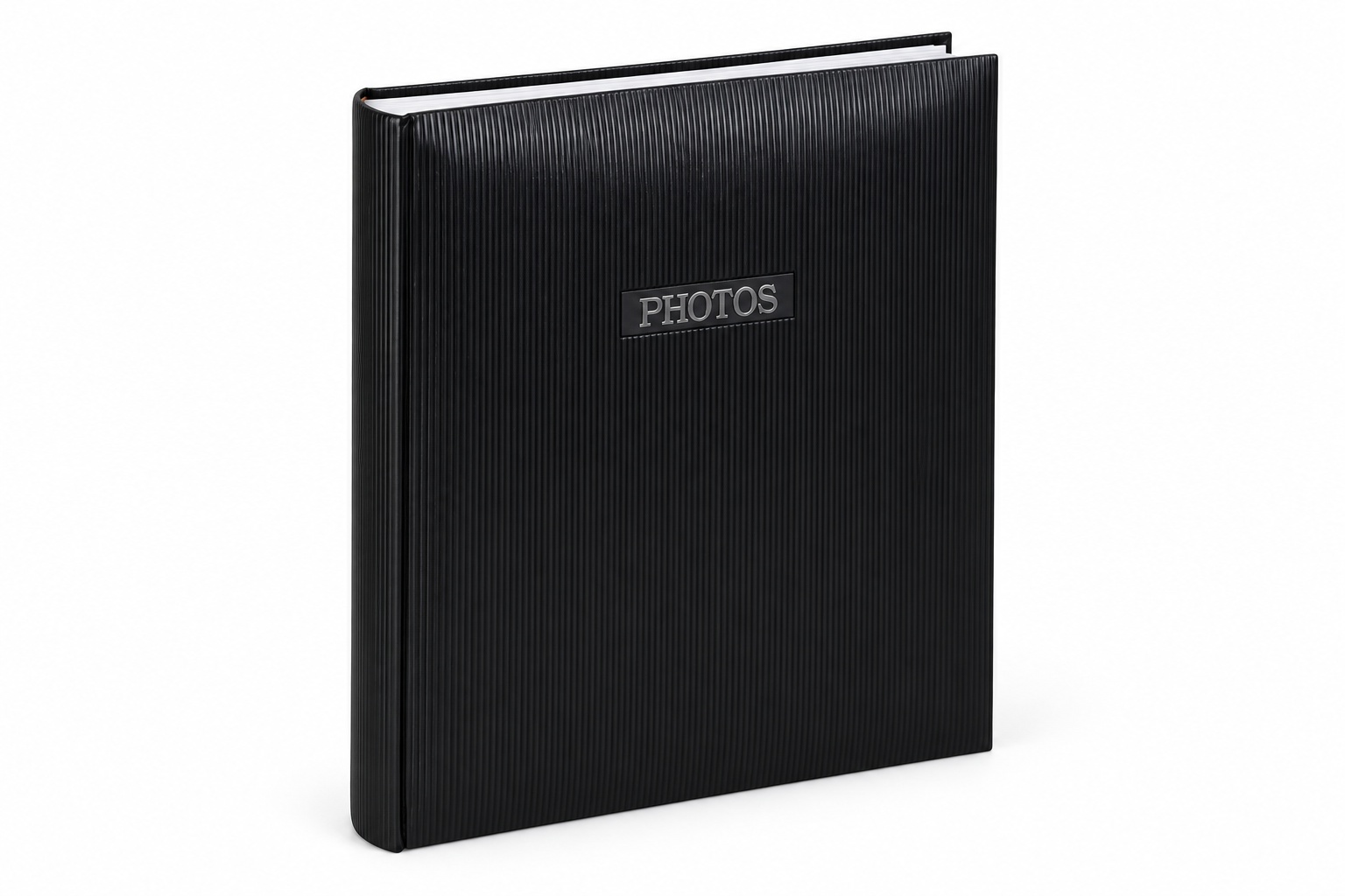 Elegance Fotoalbum 29x32 cm 100 weiße Seiten Jumbo Foto Album Buchalbum - Farbe: Schwarz