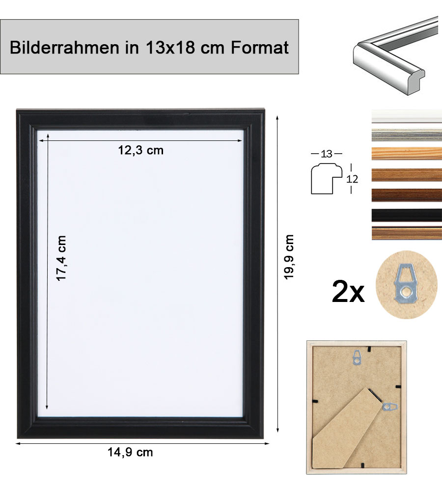 EKO Holz Bilderrahmen Foto Rahmen Holzrahmen Wanddeko Collage Poster S236 -