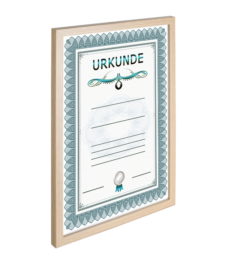 Holz Dokument Bilderrahmen Urkunde Diplom Foto Rahmen Plexi S111 Poster -