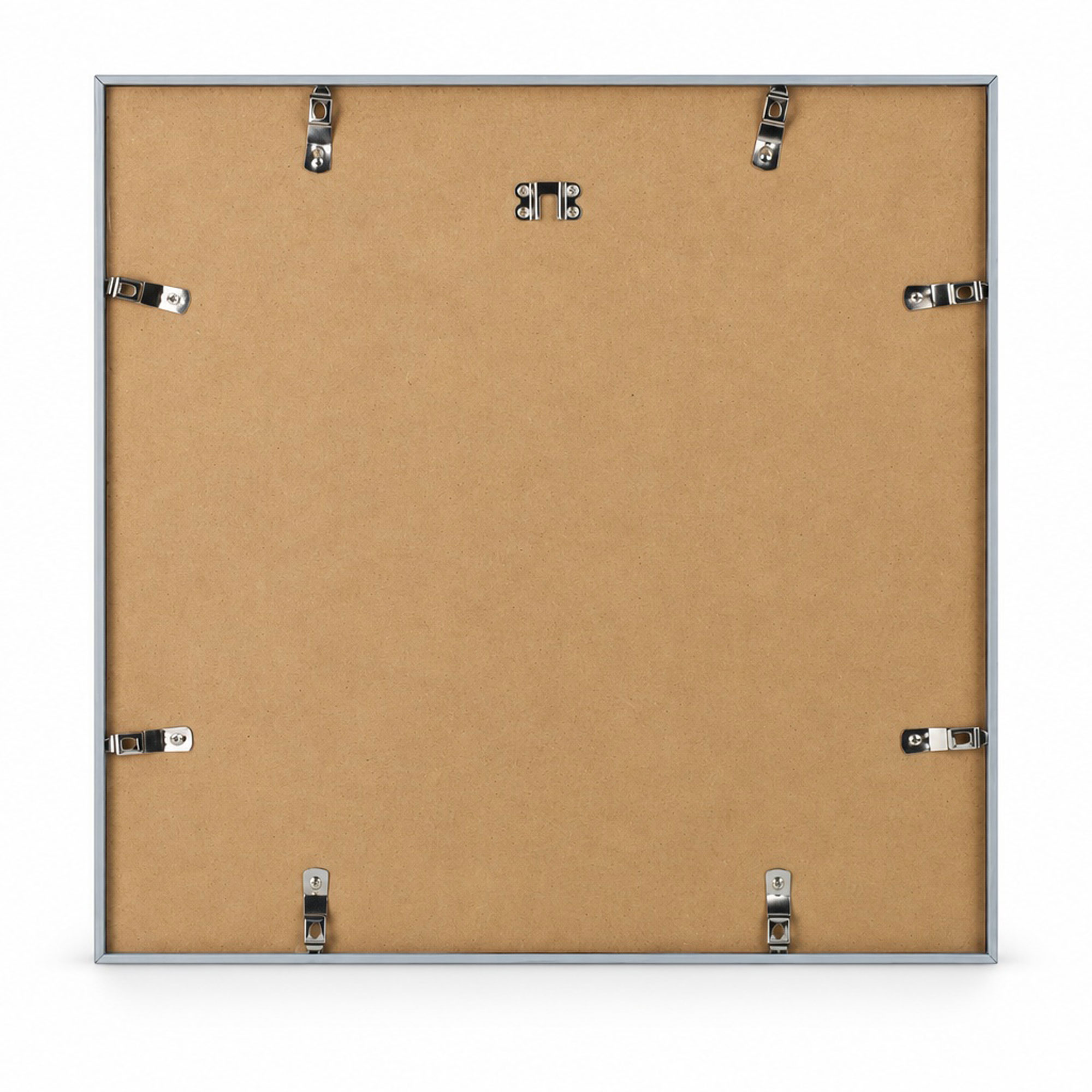 New Lifestyle Kunststoff Bilderrahmen Kunststoffrahmen Bildhalter Bildträger - Farbe: Silber | Format: 50x50