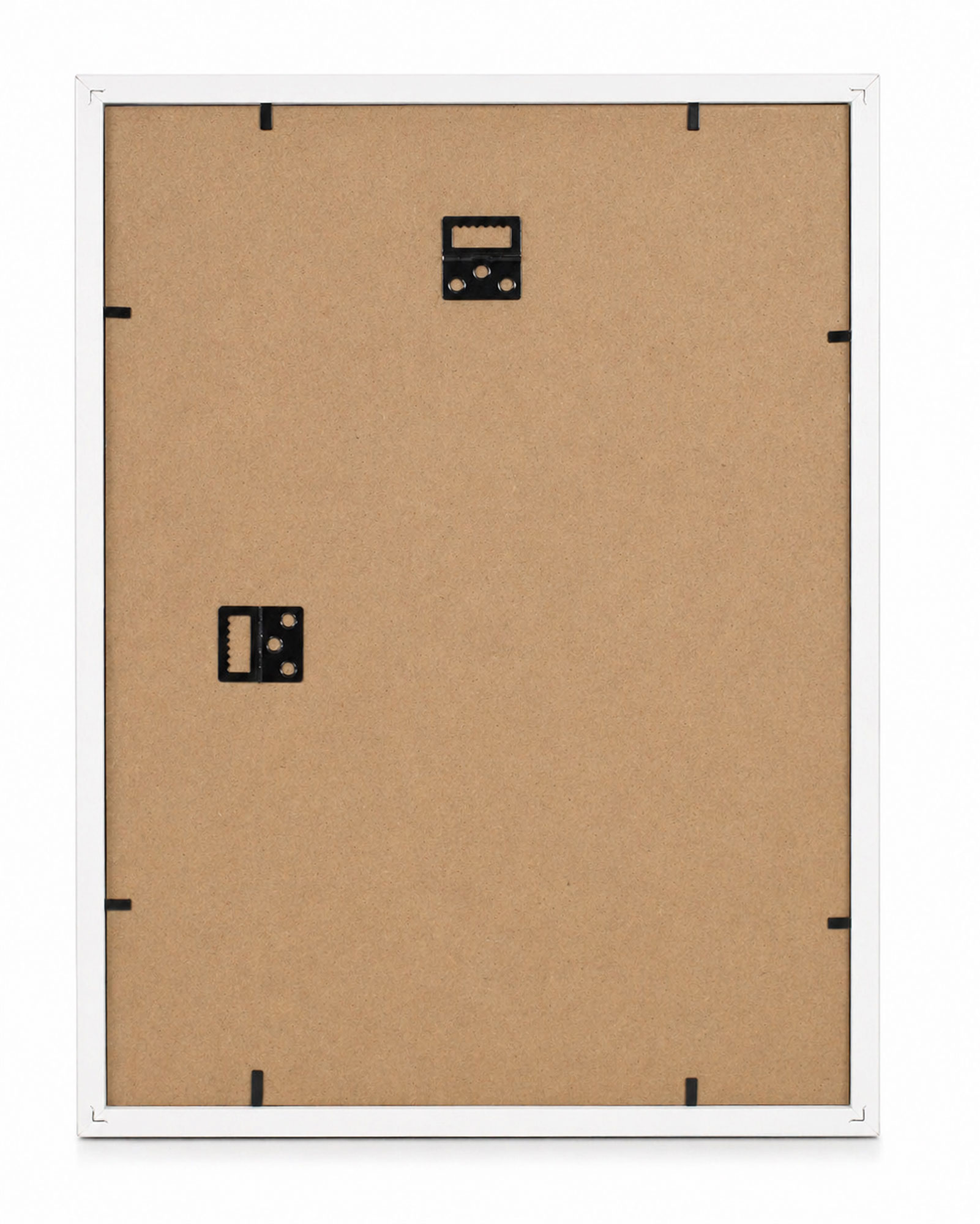 3D Objektrahmen Bilderrahmen mit Passepartout & gehärtetem Glas Holz MDF Rahmen Foto Poster - Farbe: Weiß | Format: 30x45