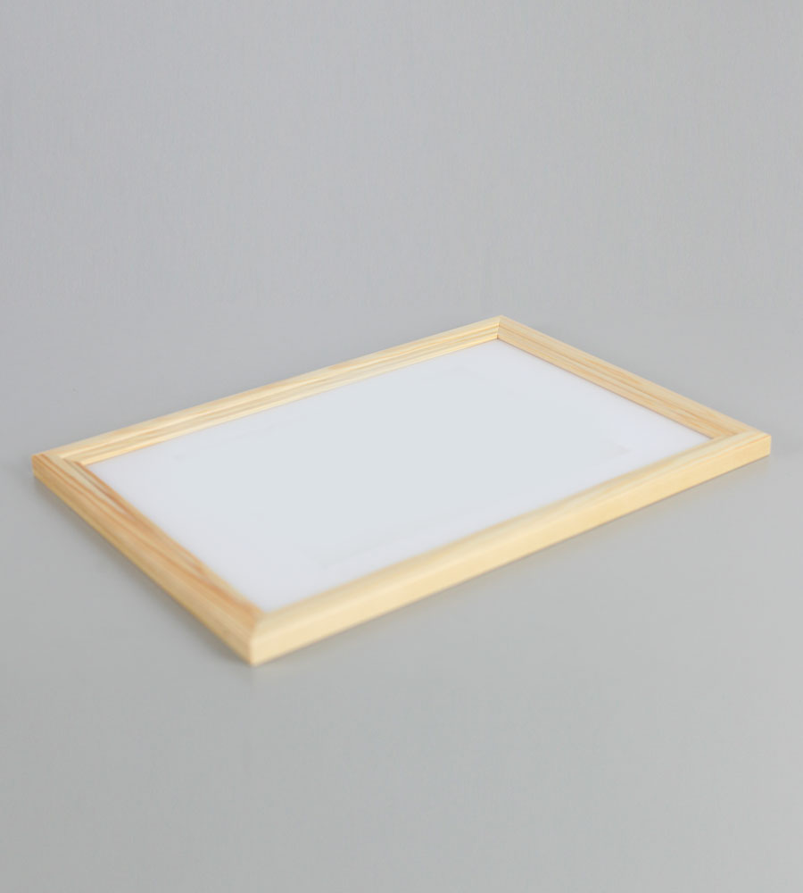 Artos Holz Bilderrahmen Acrylglas Plexi Lifestyle Foto Rahmen Collage Wanddeko Poster - Farbe: Natur | Format: 20x30