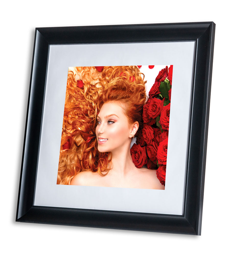 Bilderrahmen Lifestyle Foto Rahmen Collage quadratisch Wanddeko Poster 40D - Farbe: Schwarz | Format: 40x40