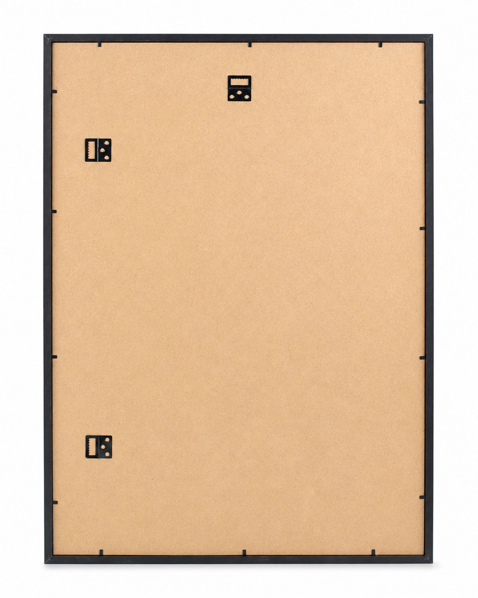 3D Objektrahmen Bilderrahmen mit Passepartout & gehärtetem Glas Holz MDF Rahmen Foto Poster - Farbe: Schwarz | Format: 50x70