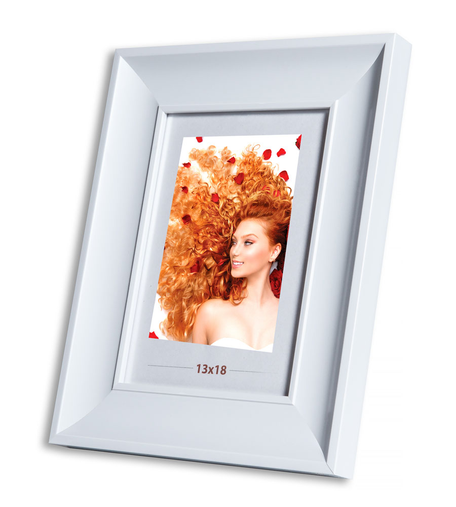 Bilderrahmen Lifestyle Foto Rahmen Collage quadratisch Wanddeko Poster 40D - Farbe: Weiss | Format: 13x18