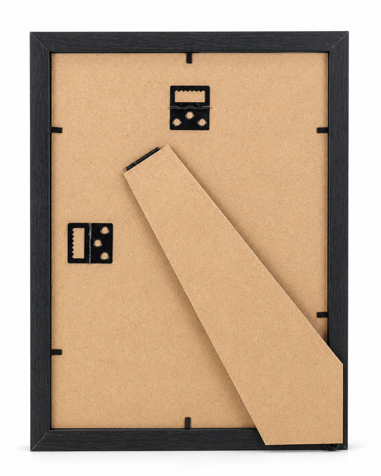 3D Objektrahmen Bilderrahmen mit Passepartout & gehärtetem Glas Holz MDF Rahmen Foto Poster - Farbe: Schwarz | Format: 21x29,7