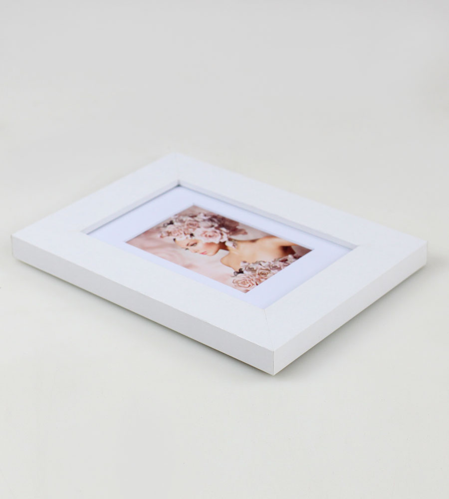 Pack Set Holz Bilderrahmen Foto Plexi Rahmen Acryl Collage Wanddeko Poster S215 - Farbe: Weiß | Format: 10x15 | Pack: 3