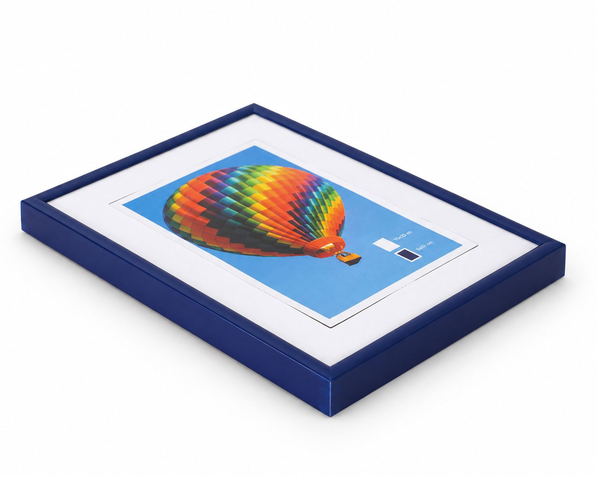 New Lifestyle Kunststoff Bilderrahmen Kunststoffrahmen Bildhalter Bildträger - Farbe: Blau | Format: 15x20