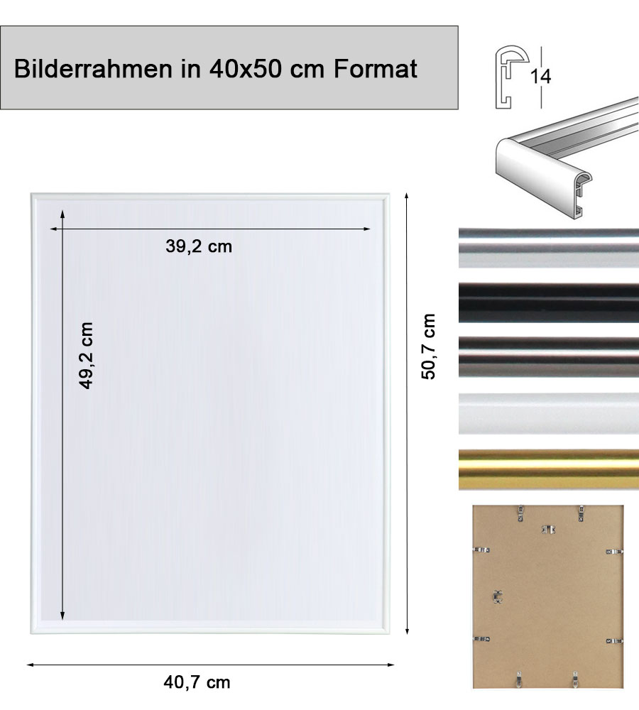 2er 3er 5er Pack Photo Style Set Bilderrahmen Wanddeko Collage Poster Kunststoff Rahmen - Pack: 2er | Farbe: Schwarz | Format: 40x50
