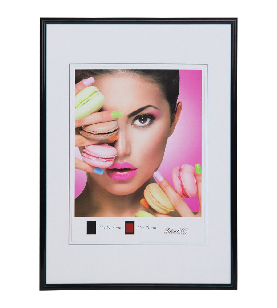 2er 3er 5er Pack Photo Style Set Bilderrahmen Wanddeko Collage Poster Kunststoff Rahmen - Pack: 2er | Farbe: Schwarz | Format: 40x50