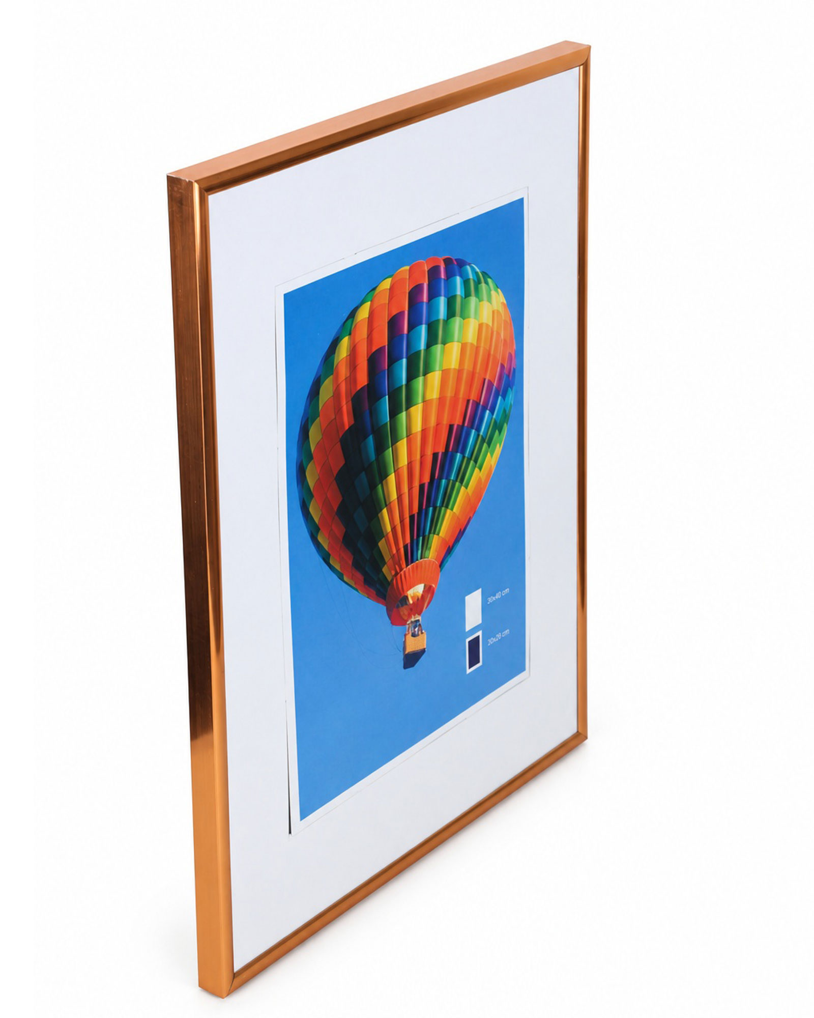 New Lifestyle Kunststoff Bilderrahmen Kunststoffrahmen Bildhalter Bildträger - Farbe: Bronze | Format: 30x40