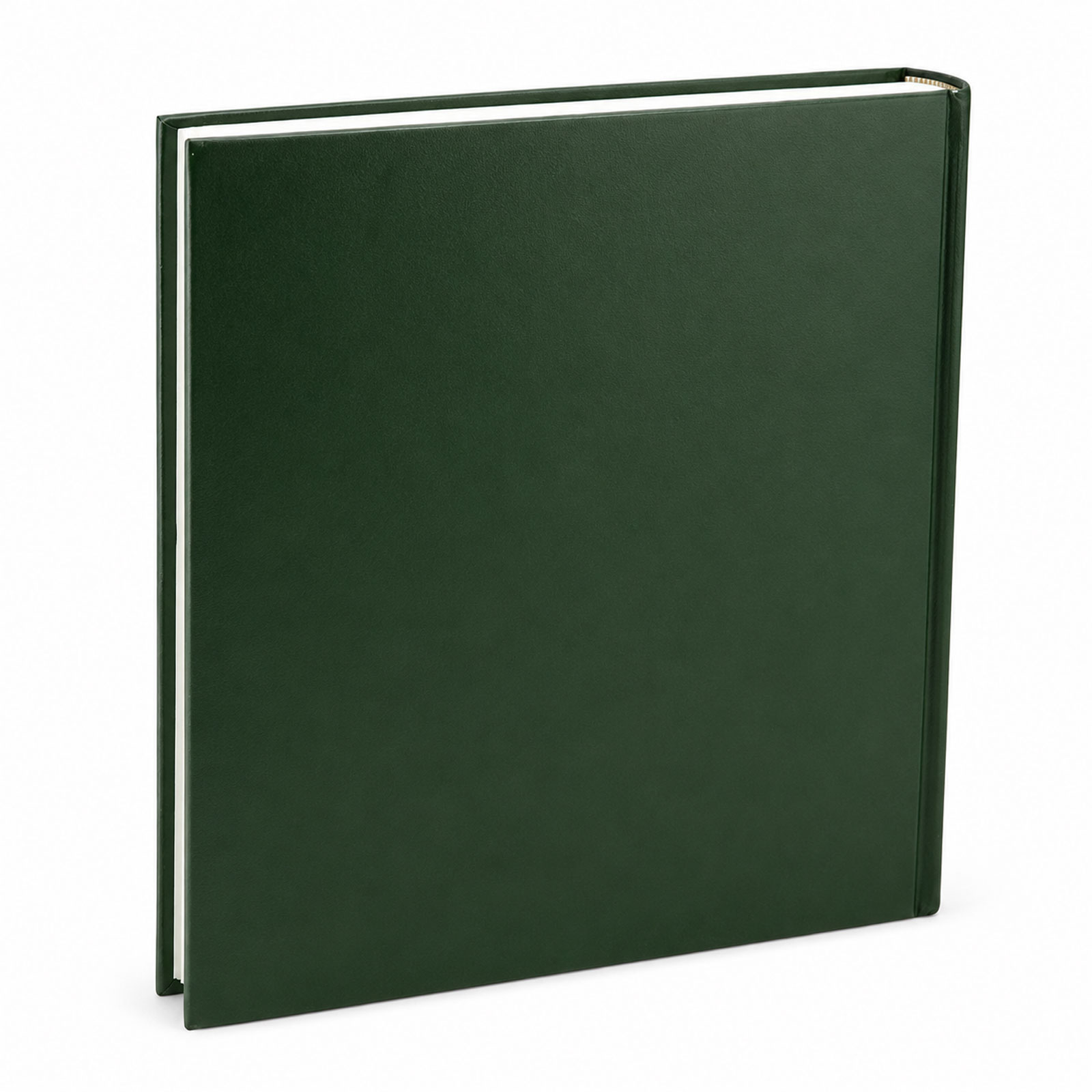 Classic Fotoalbum Tradition 30x30 cm – Jumbo Buchalbum mit 100 weißen Seiten, 50 Blatt, Pergaminschutzblätter, Vinyleinband, Fotobuch - Farbe: Grün