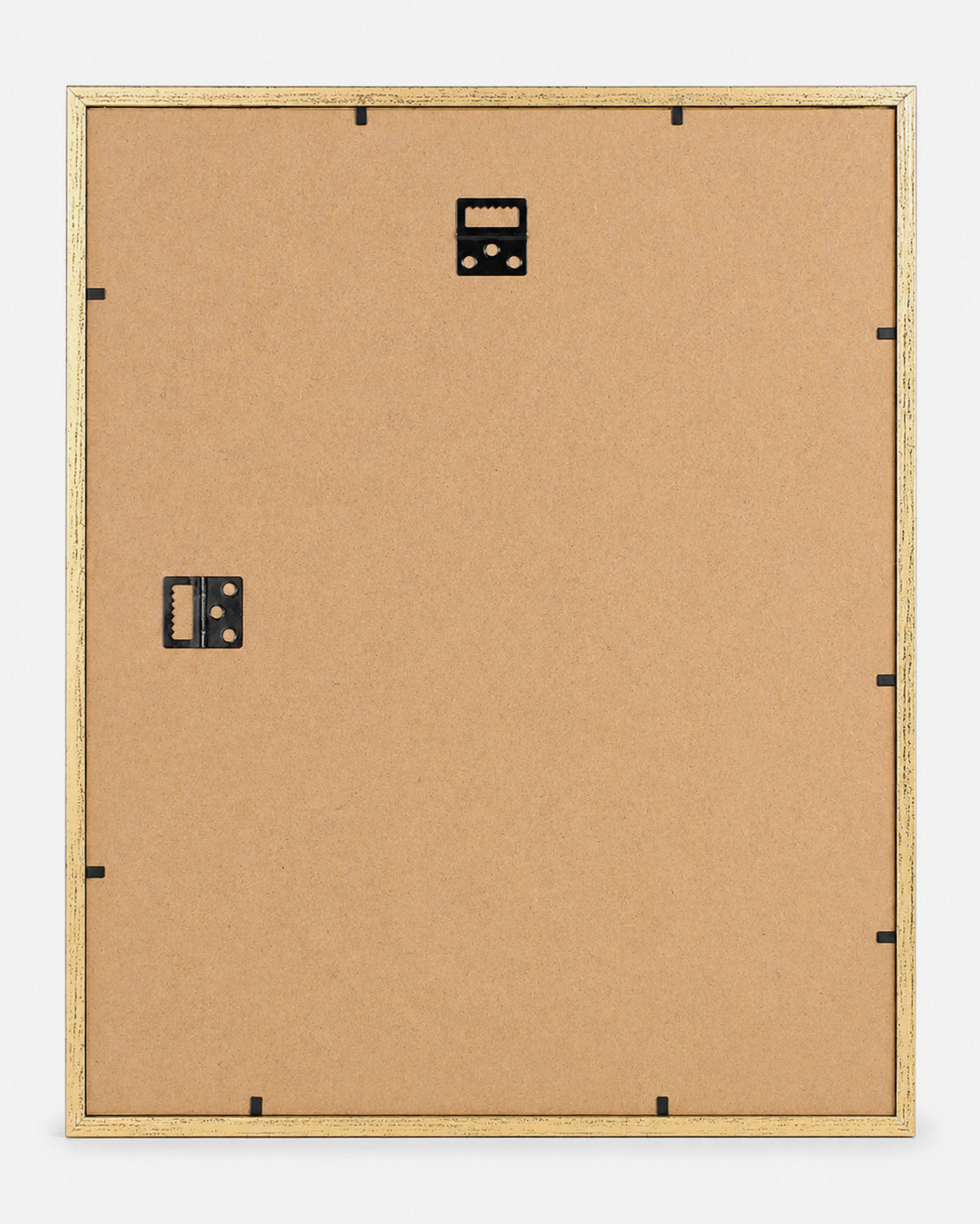 3D Objektrahmen Bilderrahmen mit Passepartout & gehärtetem Glas Holz MDF Rahmen Foto Poster - Farbe: Gold-Antik | Format: 40x50