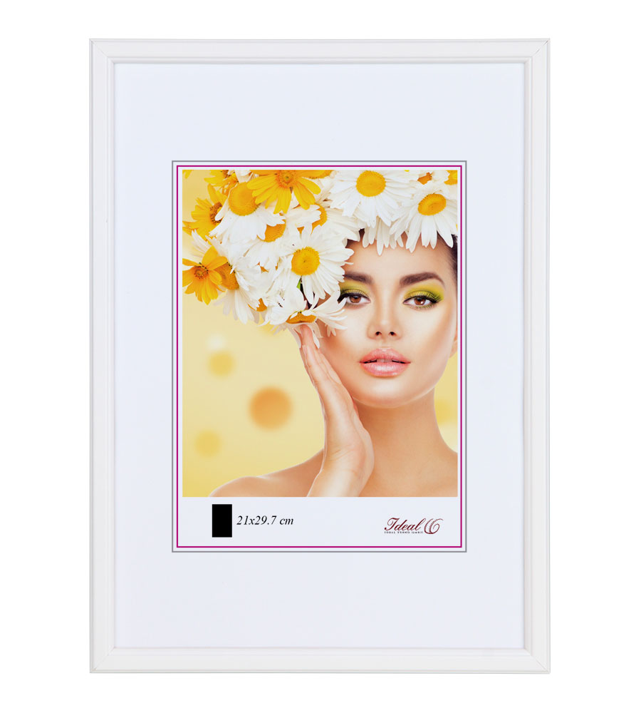 EKO Holz Bilderrahmen Foto Rahmen Holzrahmen Wanddeko Collage Poster S236 - Farbe: Weiß | Format: 21x29,7 DIN A4