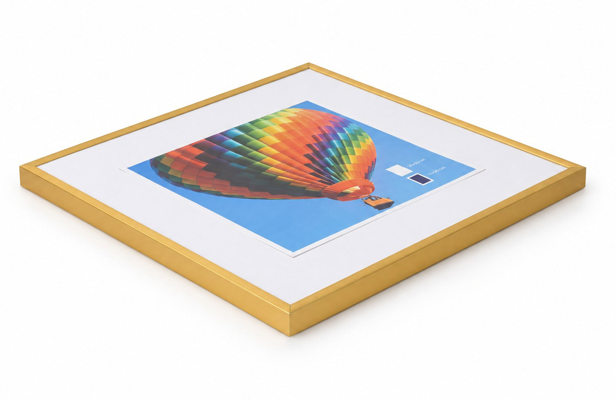 New Lifestyle Kunststoff Bilderrahmen Kunststoffrahmen Bildhalter Bildträger - Farbe: Gold | Format: 30x30
