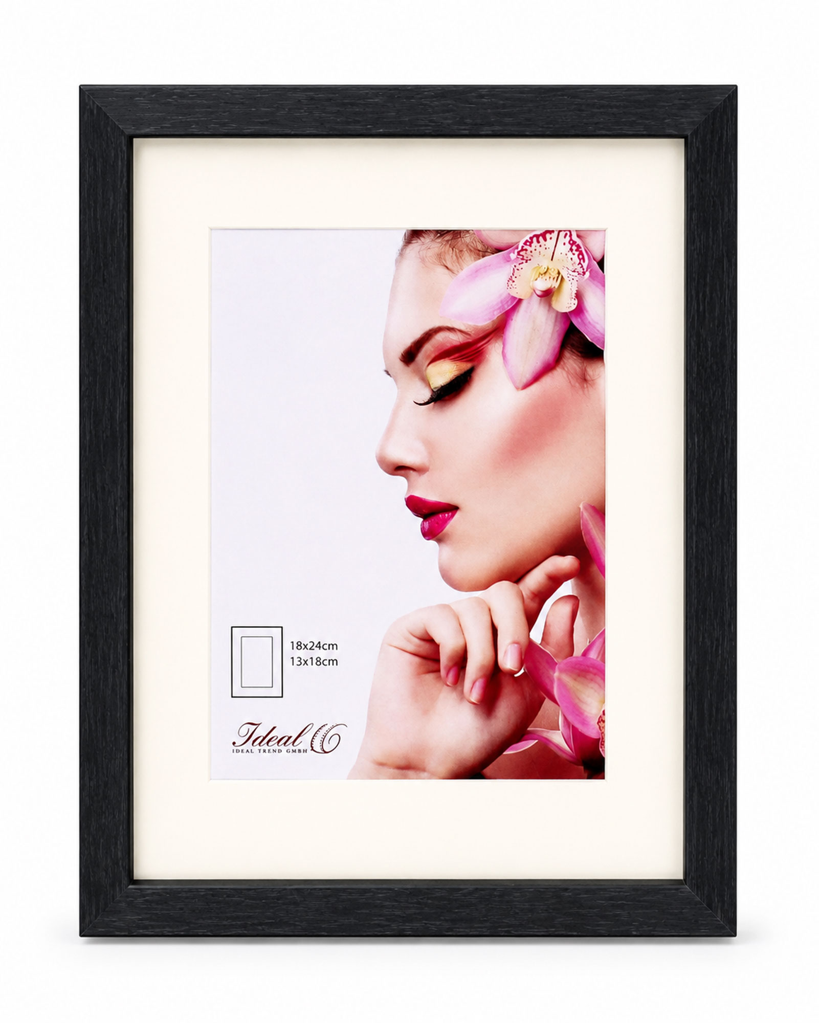 3D Objektrahmen Holz Bilderrahmen Wanddeko Collage Poster Shirt Trikot Rahmen HR - Farbe: Schwarz | Format: 18x24