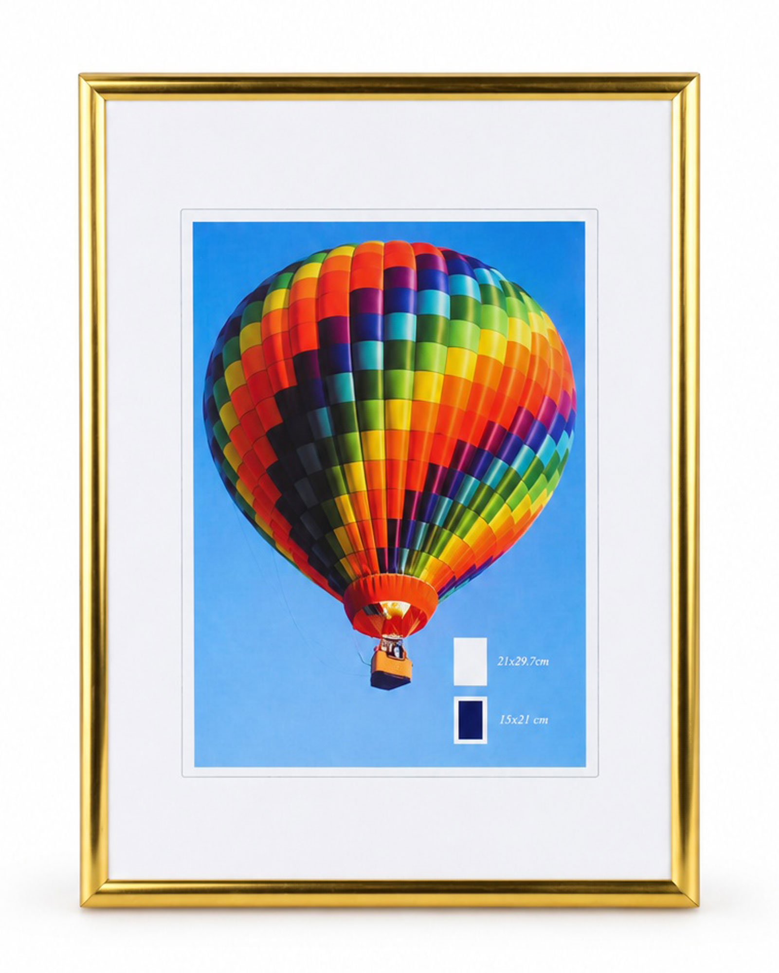New Lifestyle Kunststoff Bilderrahmen Kunststoffrahmen Bildhalter Bildträger - Farbe: Gold | Format: 21x29,7 (DIN A4)