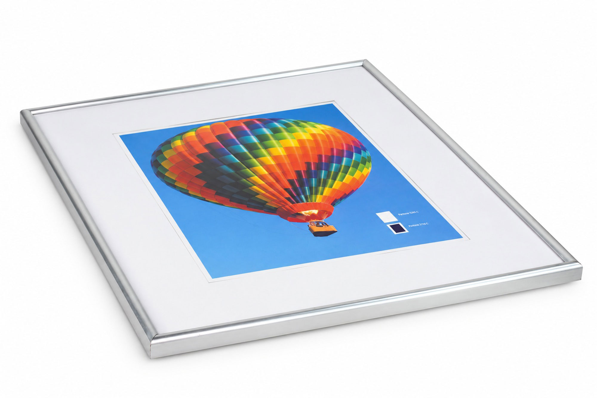 New Lifestyle Kunststoff Bilderrahmen Kunststoffrahmen Bildhalter Bildträger - Farbe: Silber | Format: 50x60