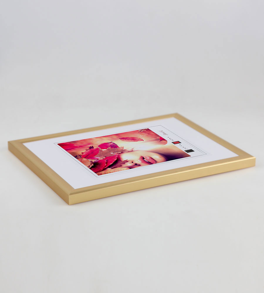 3er 5er Pack Art Line Kunststoff Bilderrahmen Wanddeko Collage Poster Fotorahmen Bildträger - Pack: 3er | Farbe: Gold | Format: 29,7x42 DIN A3