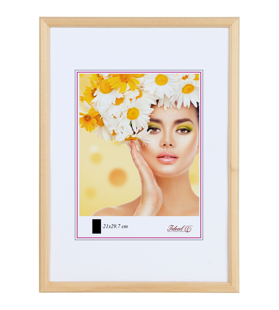 EKO Holz Bilderrahmen Foto Rahmen Holzrahmen Wanddeko Collage Poster S236 - Farbe: Natur | Format: 20x20